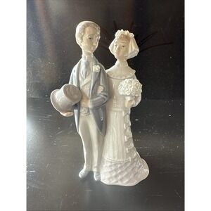 Lladro Figurine 4808 Bride And Groom Wedding Cake Topper (Z7)